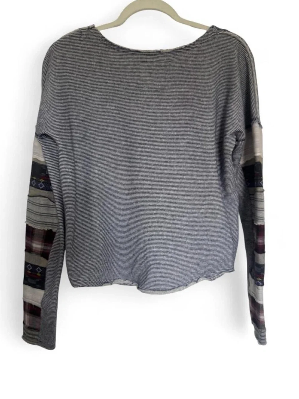 Free people long sleeve with patchwork